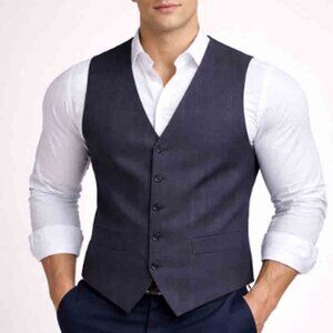 NEW Holland Esquire Wool Plaid Suit Vest Men's Size 44